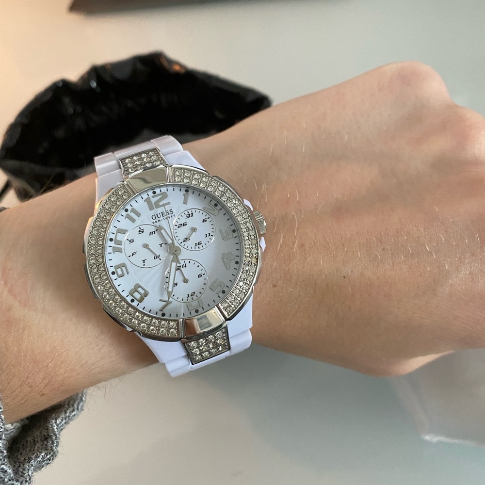 Women’s Guess White Watch - Picture 4 of 6
